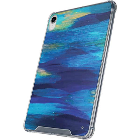 Ocean Blue Brush Stroke by Etta Vee iPad 11th Gen (2025) Clear Case
